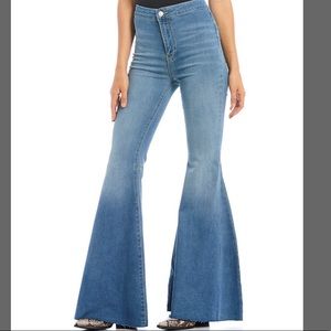 Free People Float On Flare Bell Bottom Jeans